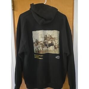 Maeda Battle Pull Over Hoodie Jui Jitsu Brand Size Large Sweatshirt
